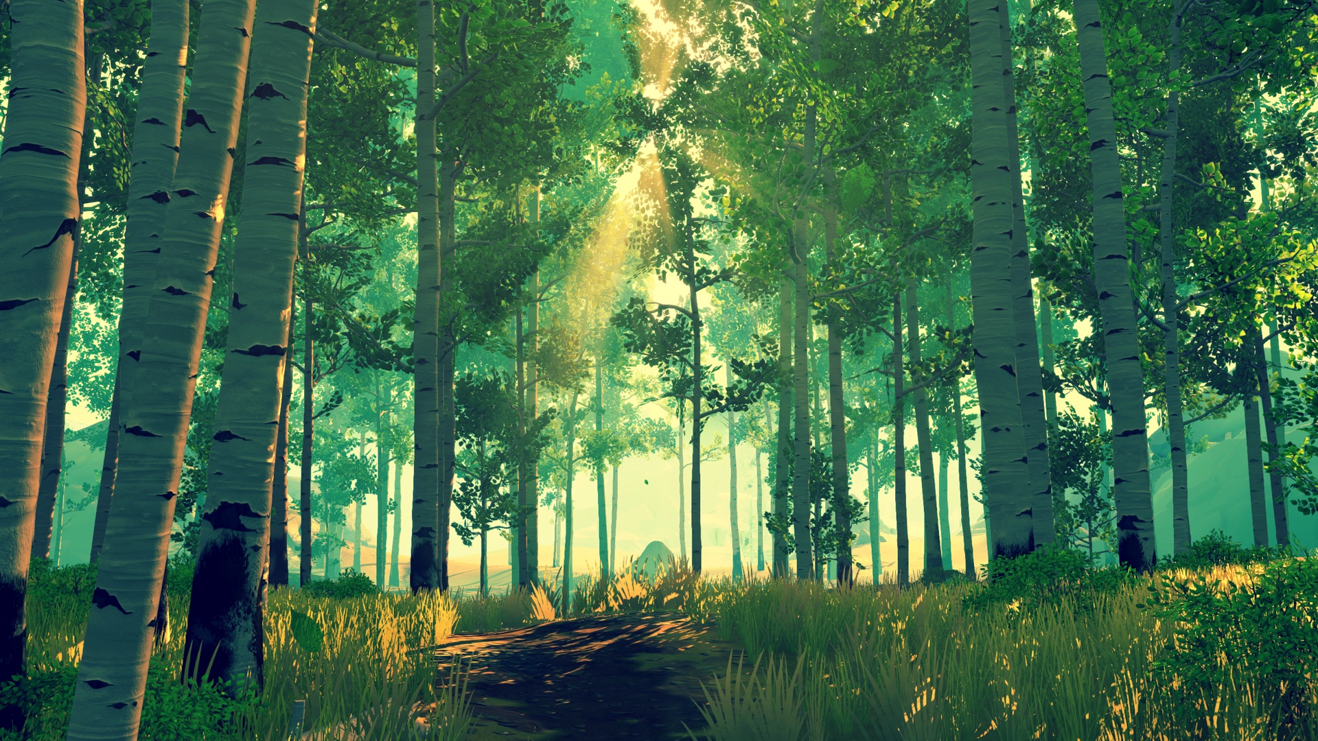 firewatch forest in the morning